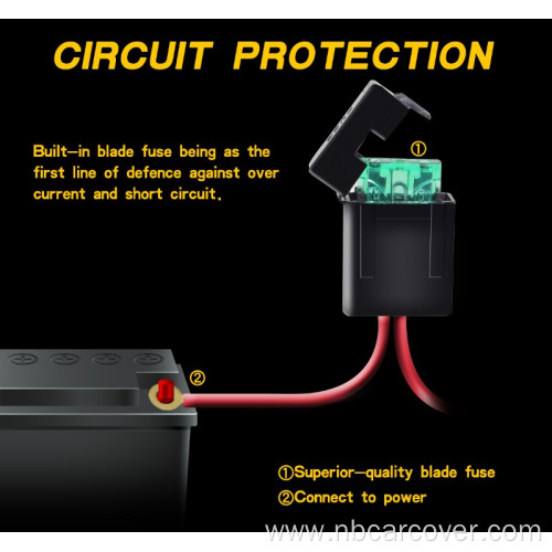 300W 12V 40A Switch Automotive Relay Wiring Kit